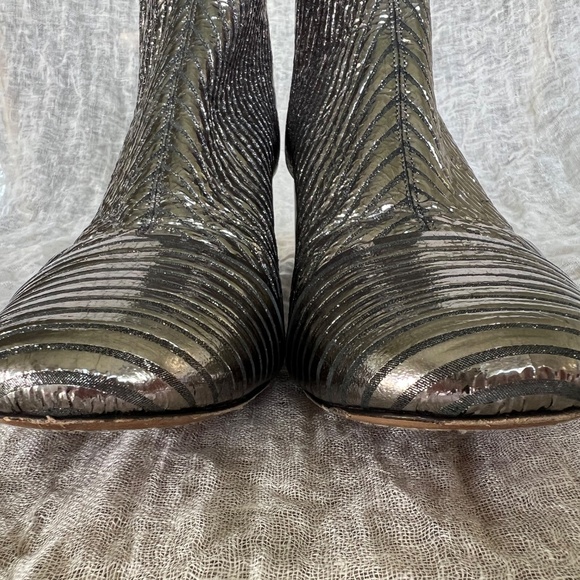 Isabel Marant Datsy Boots Silver (Size 8-8.5) - Picture 5 of 12